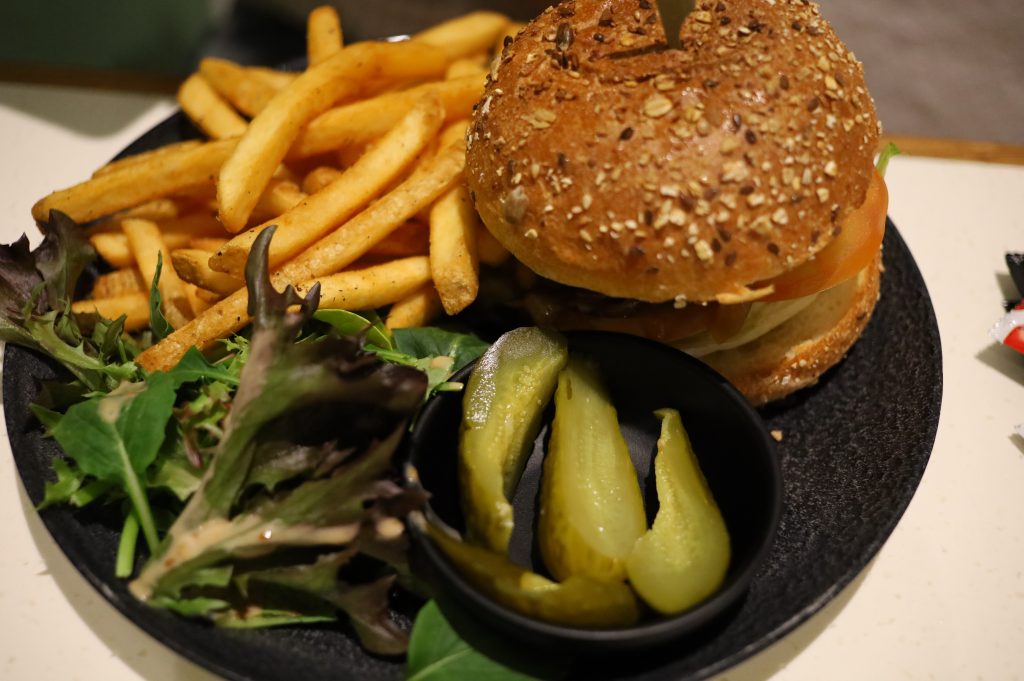 Wagyu Beef Burger for her.
